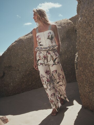 Next Wide leg Trousers in White