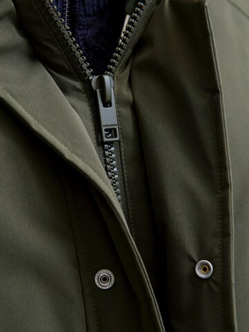 JACK & JONES Zimná parka 'JJEWOOD' - Zelená