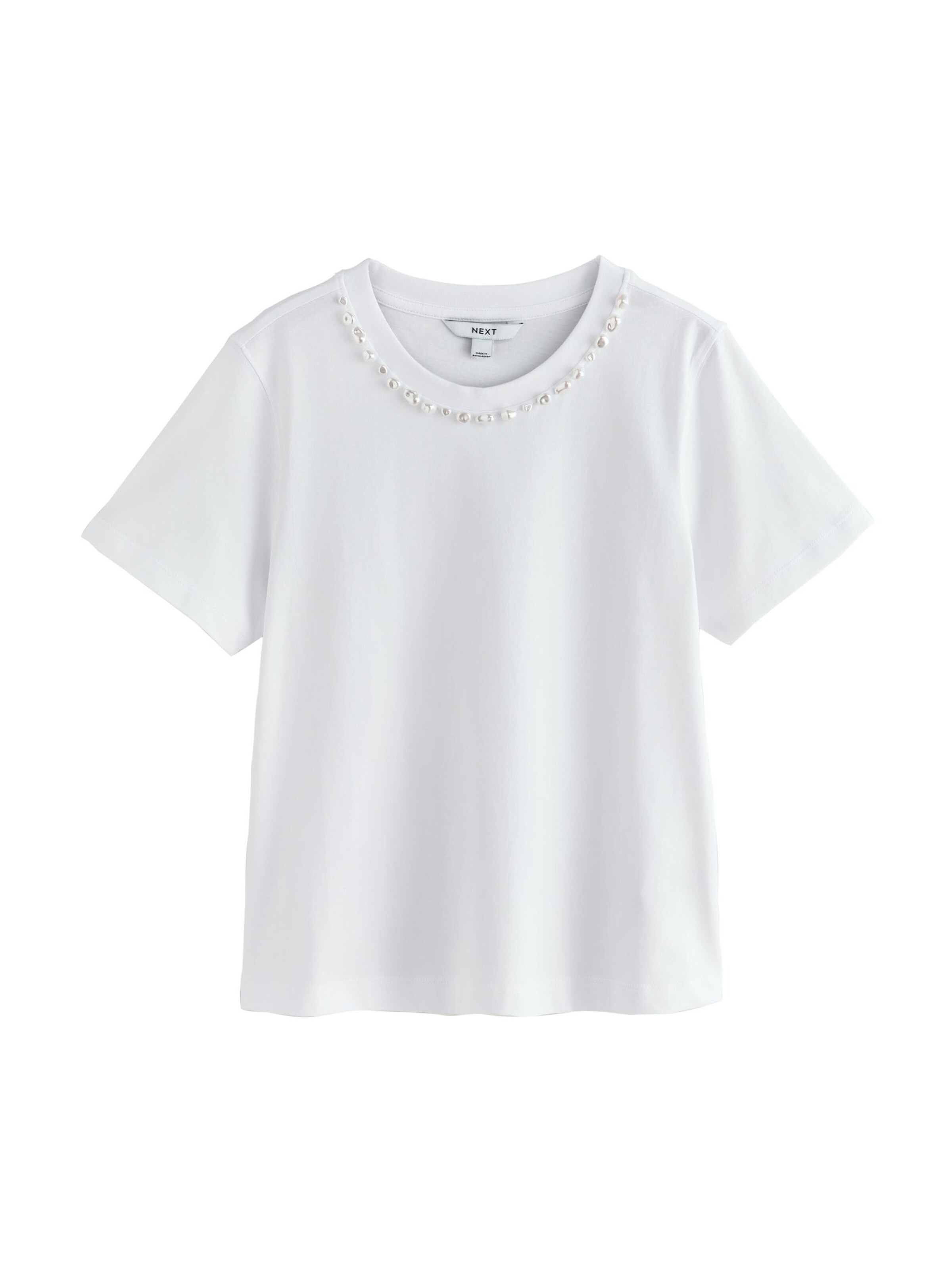 Next T-shirt i vit: framsida