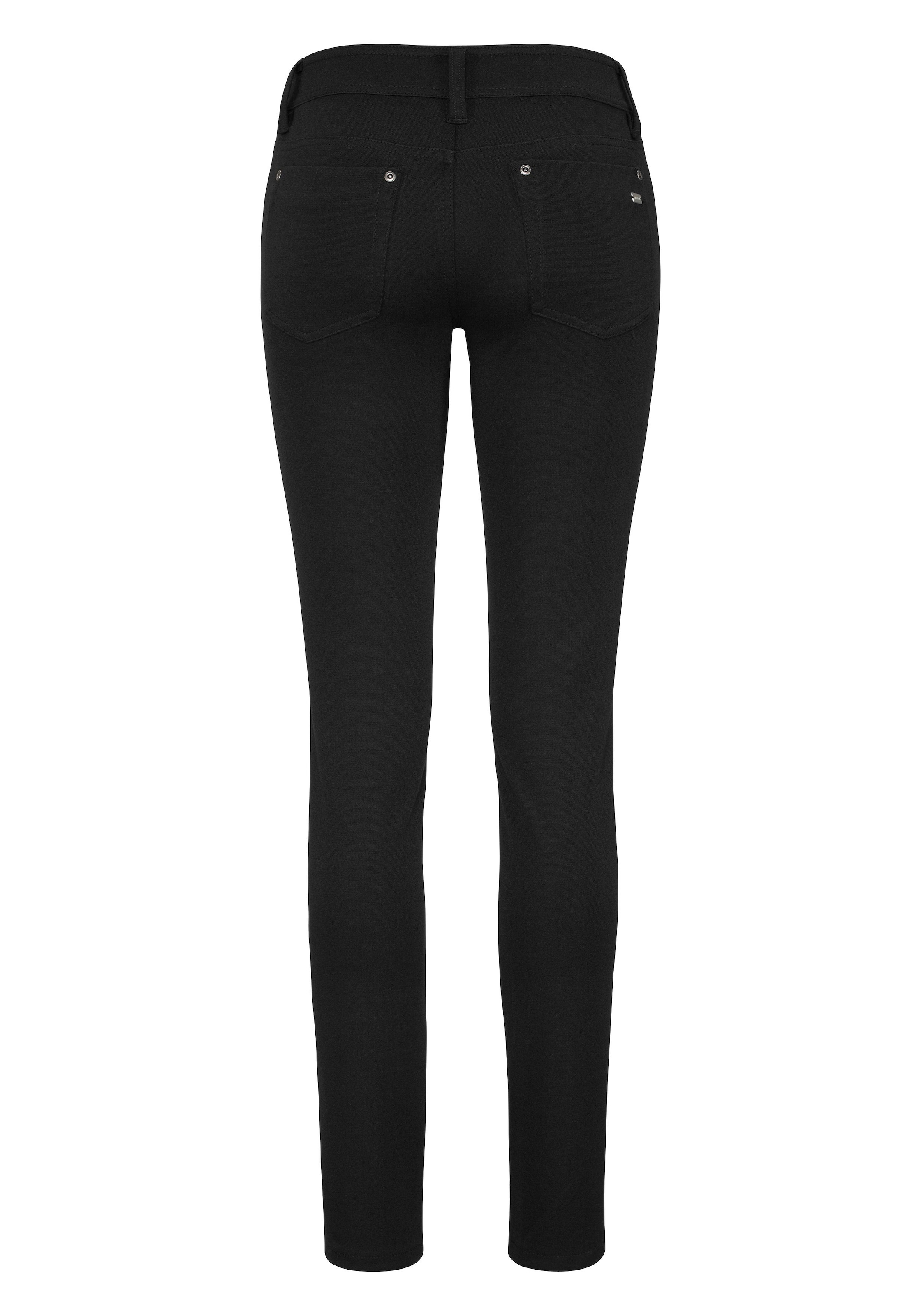 LAURA SCOTT Skinny Pants in Black