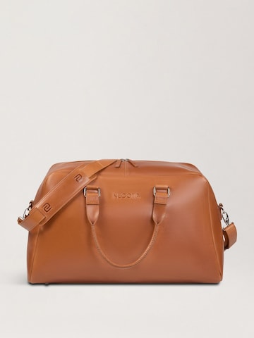 NEGOTIA Leather - Bolsa de fin de semana 'Valen' en marrón