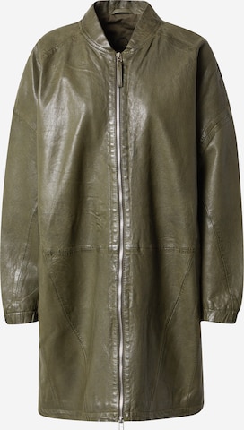 FREAKY NATION Between-seasons coat 'Fiene' in Green: front