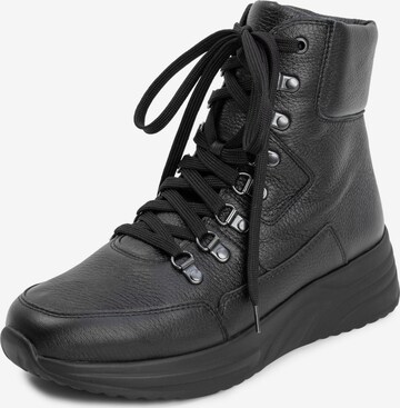 VITAFORM Lace-Up Boots in Black: front