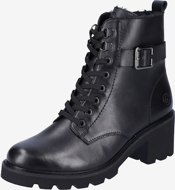 REMONTE - Botines con cordones en negro: frente