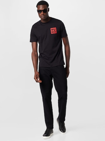 T-Shirt 'Detzington' HUGO Red en noir