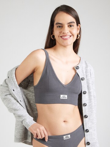 Triangolo Reggiseno 'Posey' di LOVE Stories in grigio: frontale