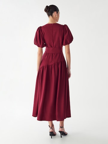 Willa Dress 'ELONA' in Red: back