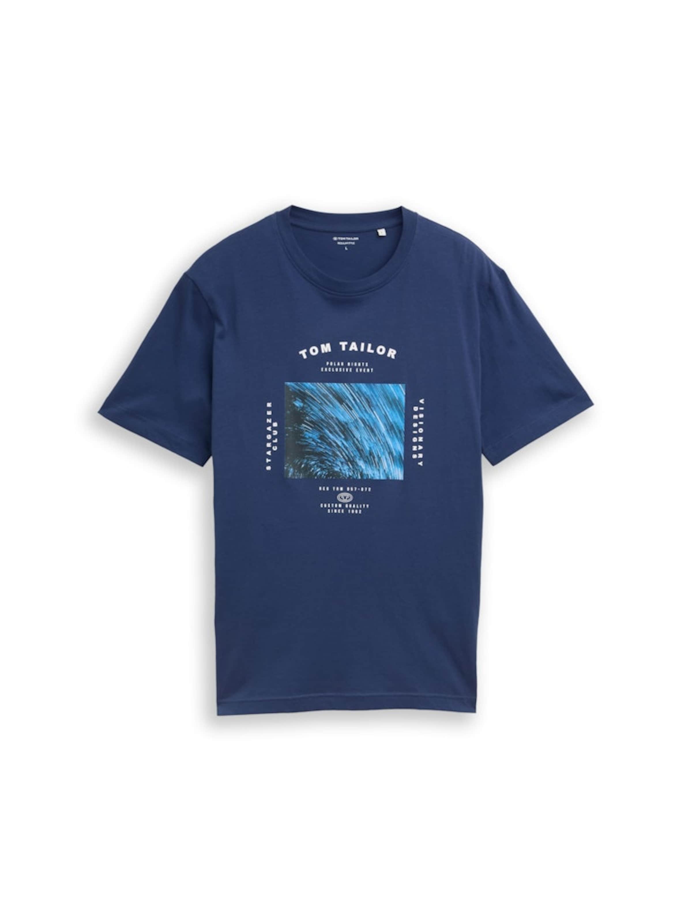 mėlyna TOM TAILOR Marškinėliai: priekis