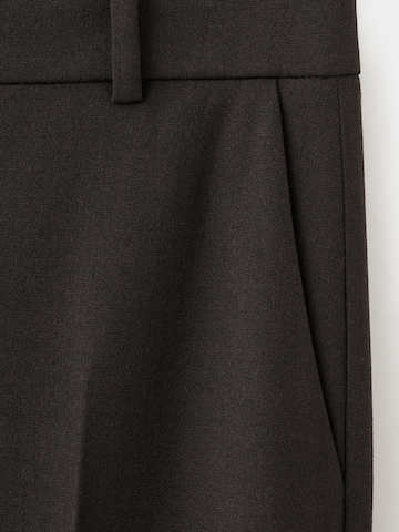 MANGO Normální Kalhoty s puky 'BERGEN' – hnědá