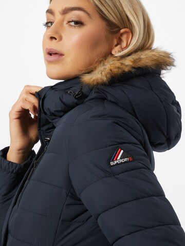 Superdry Winterjas 'Fuji' in Blauw