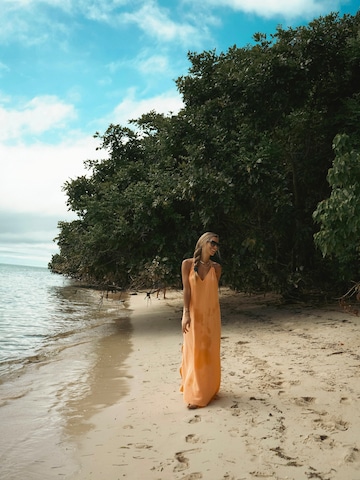 ABOUT YOU x Kamila Šikl Summer Dress 'Leona' in Orange