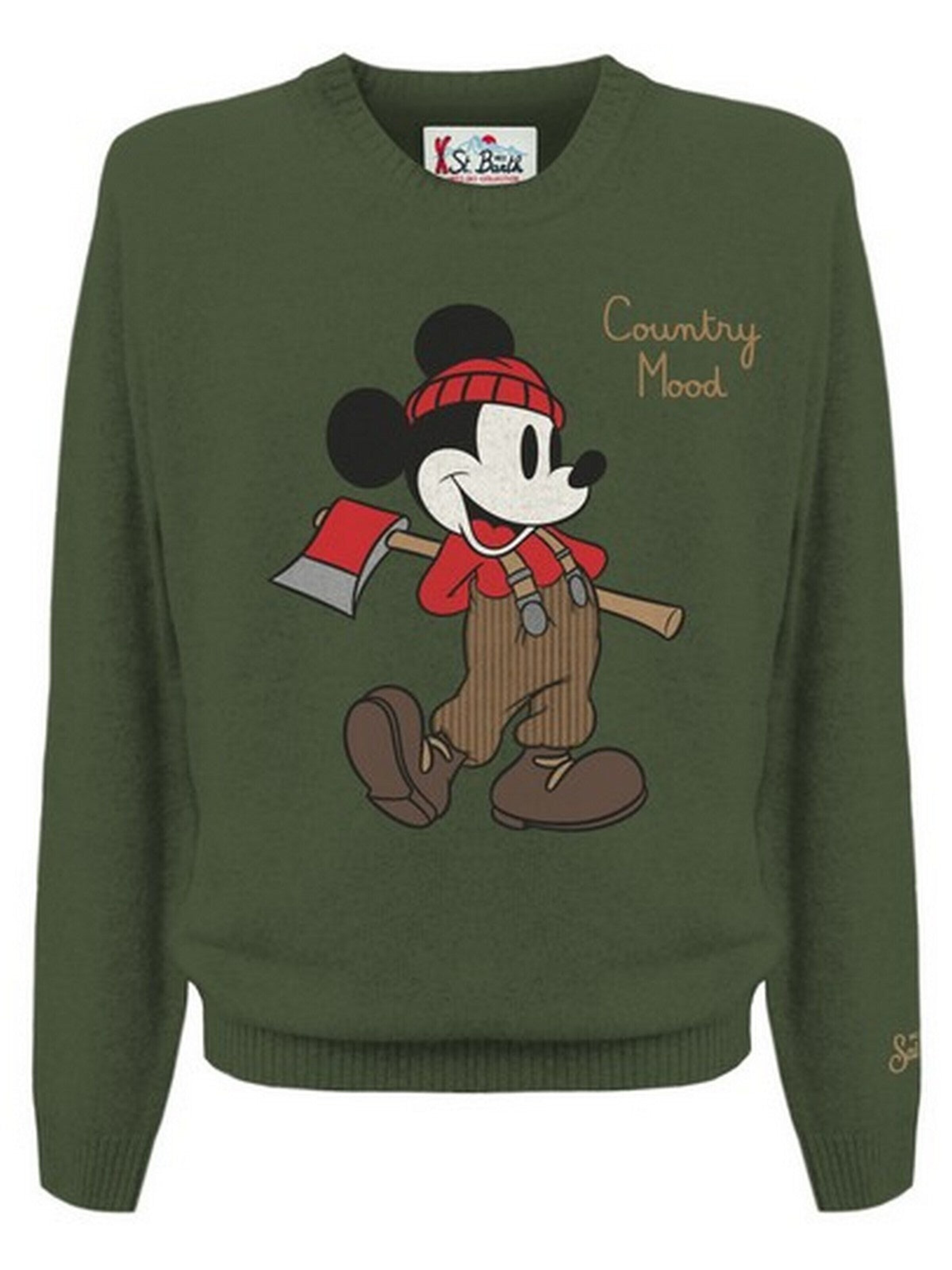 MC2 Saint Barth Sweater in Green: front
