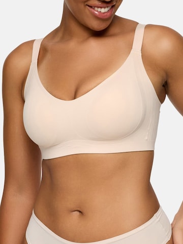 cfab (formerly creamy fabrics) Push-up Bra 'Seamless Compact Push-Up BH' in Beige