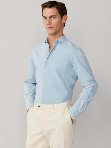 Hackett London Regular fit Overhemd in Blauw