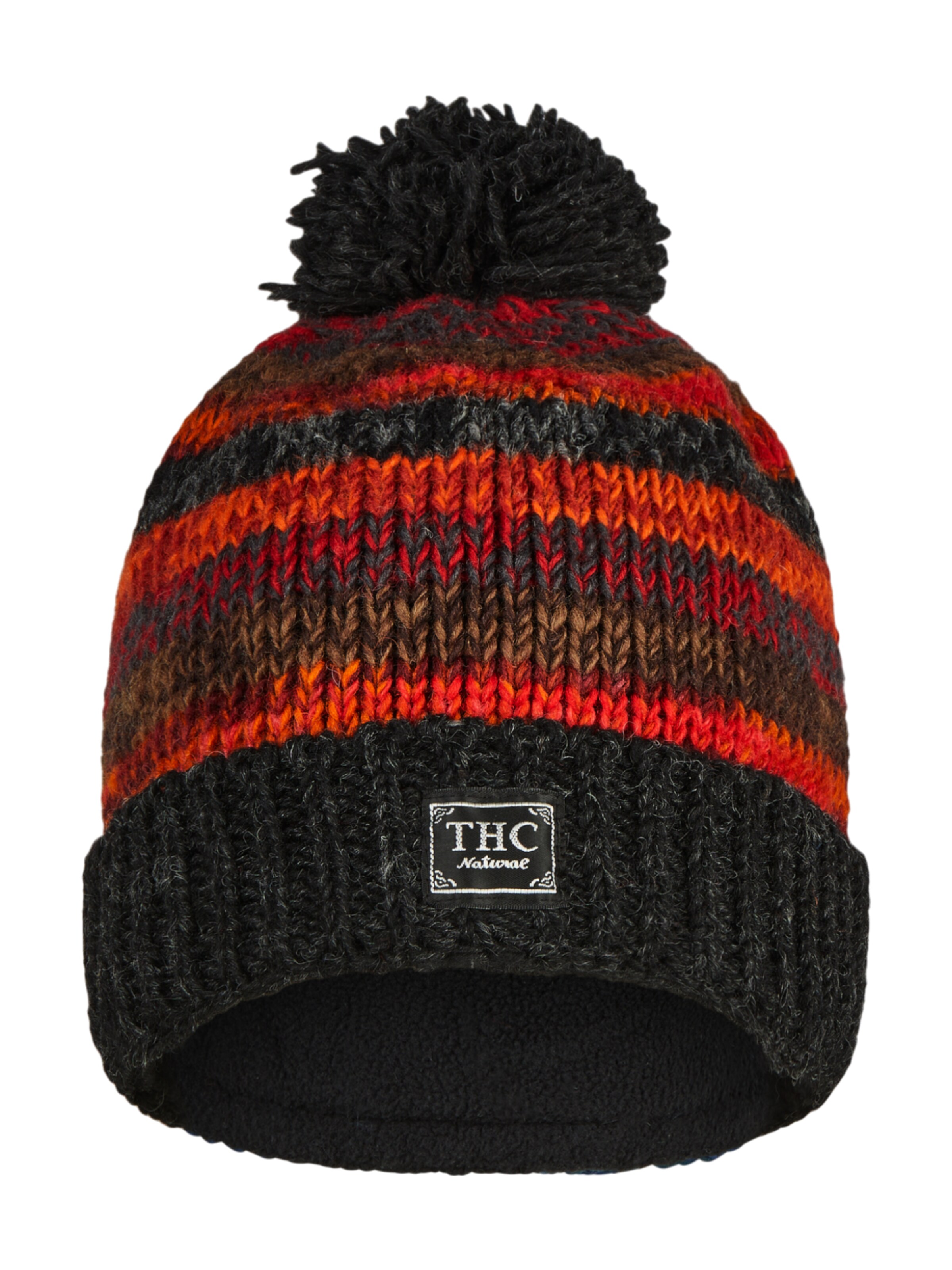 THC Natural Line Beanie '815' in Mixed colors: front