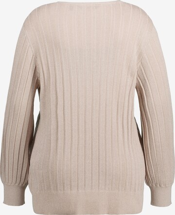 Pull-over Ulla Popken en beige