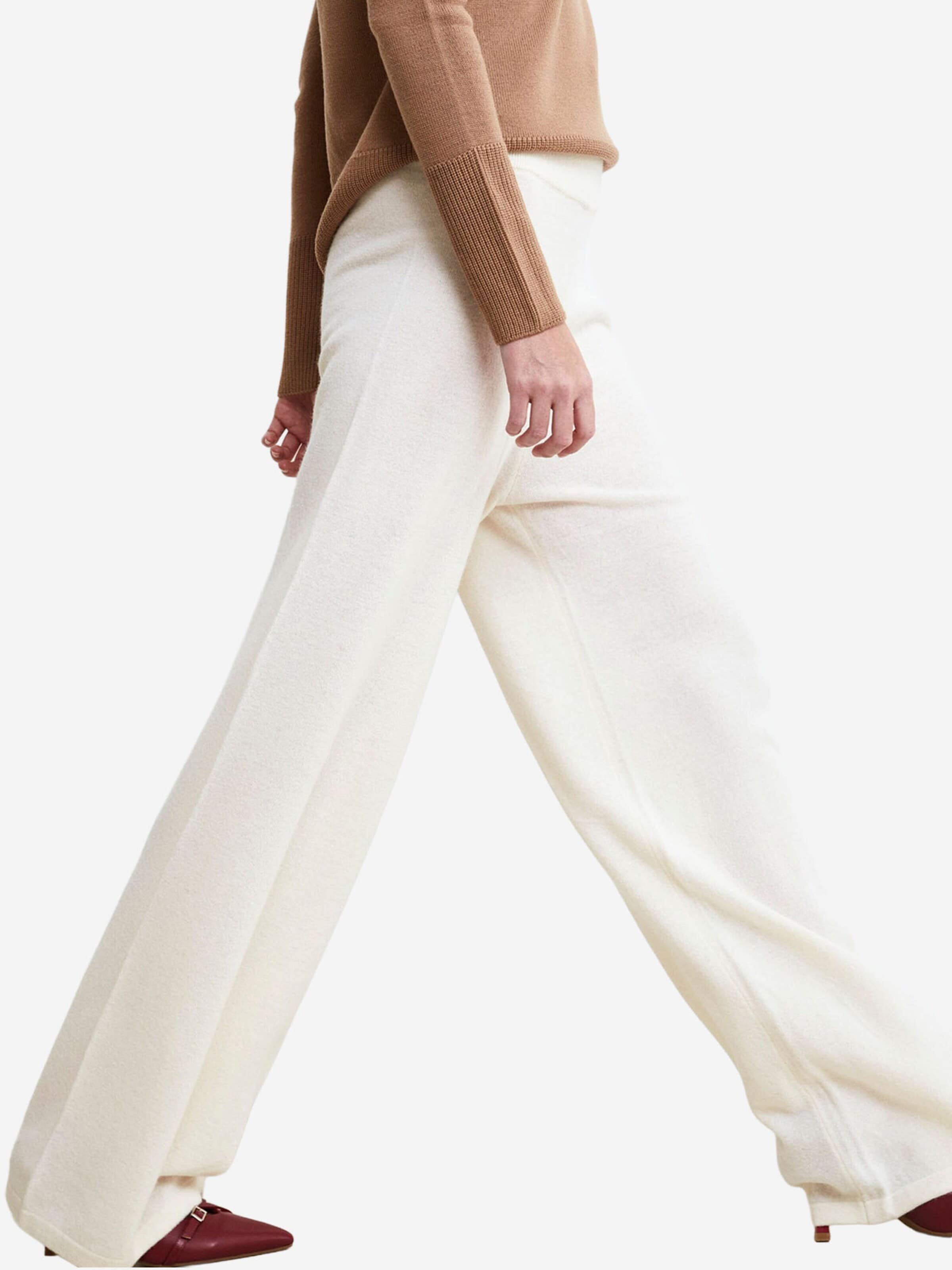 Regular Pantalon Il Lanificio en blanc