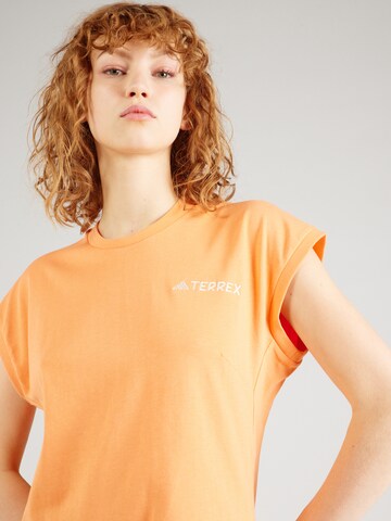 ADIDAS TERREX - Camisa funcionais 'Xploric' em laranja