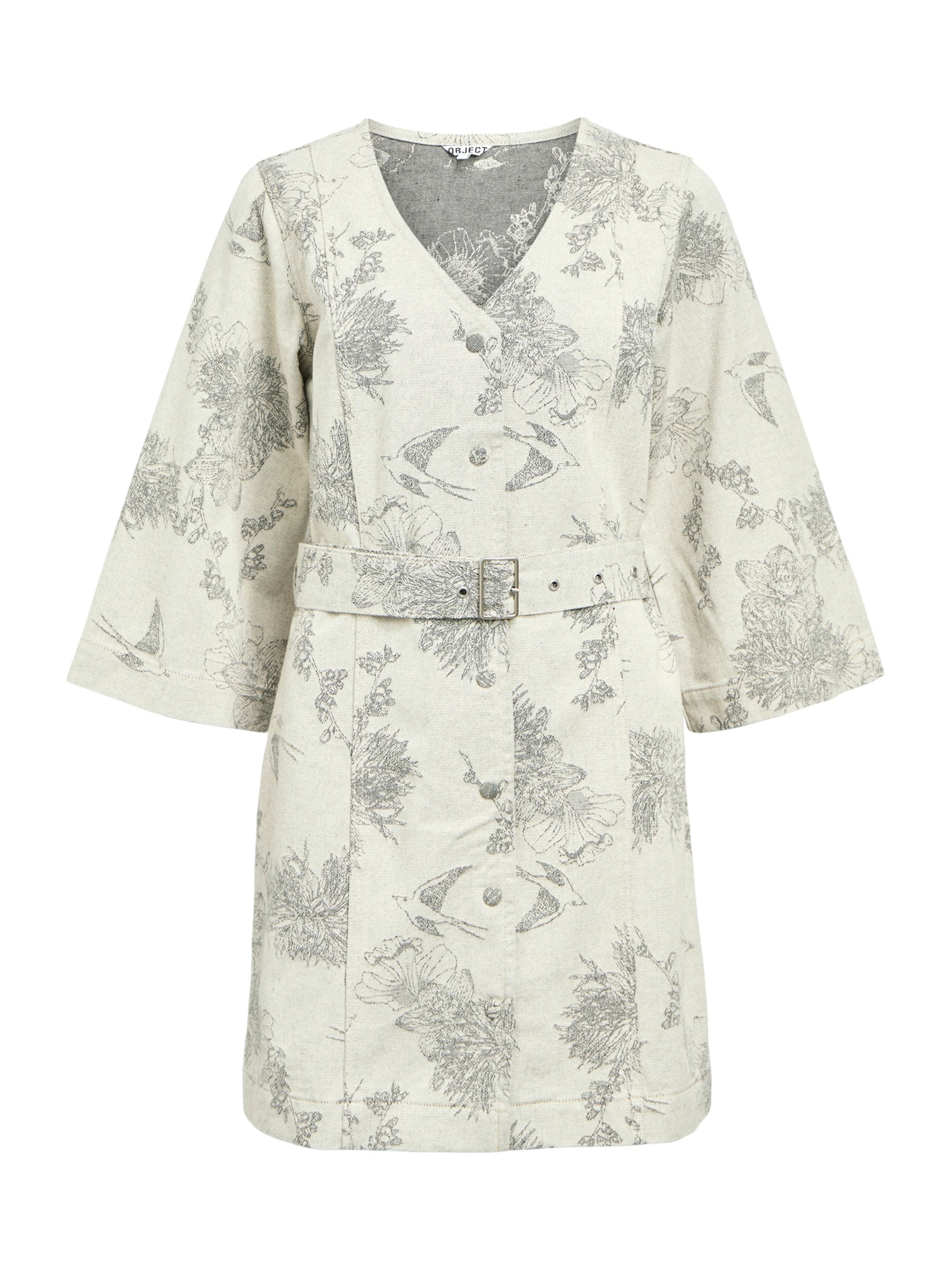 OBJECT Skjortklänning 'OBJDarmi' i vit: framsida