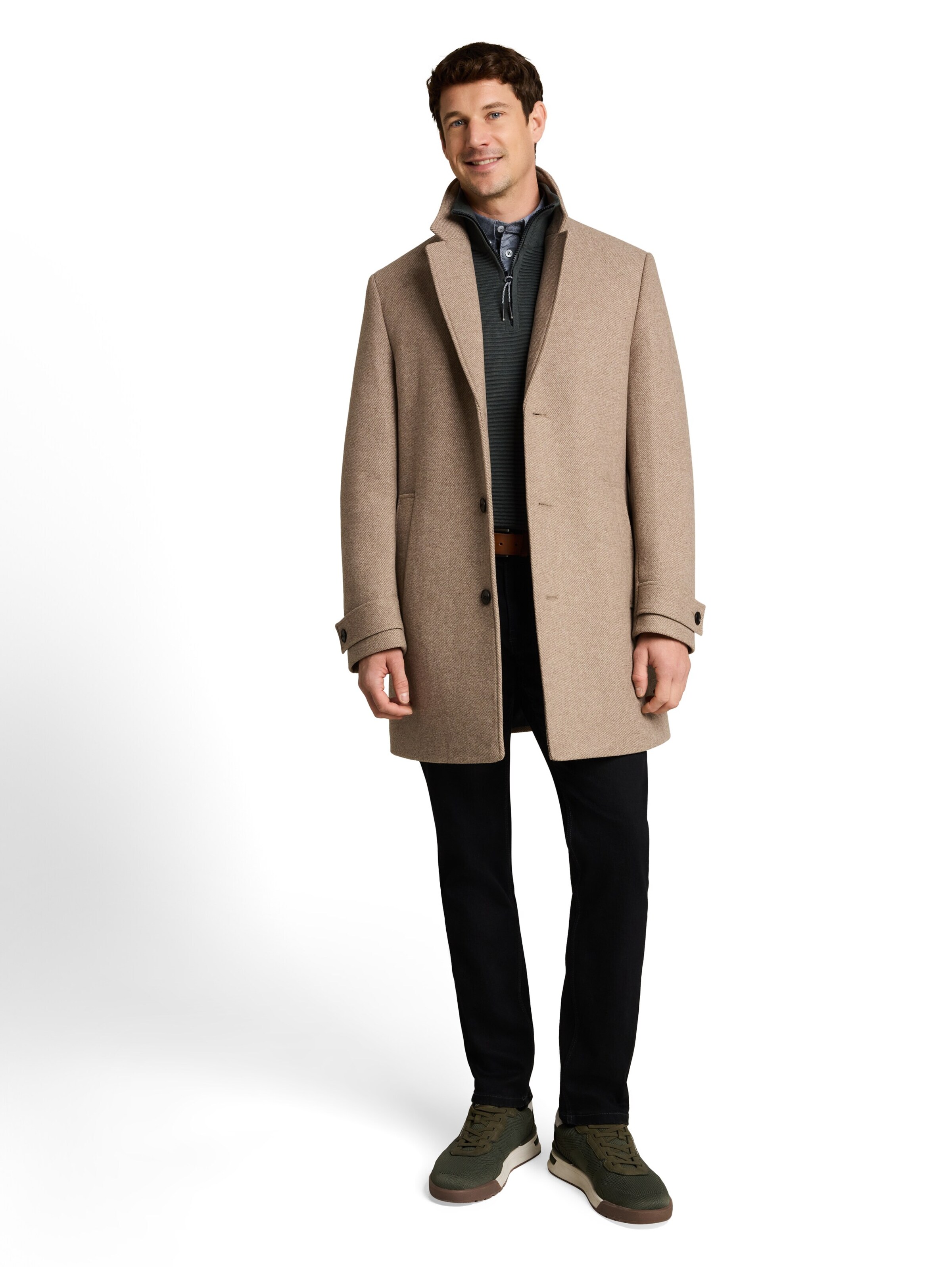 TOM TAILOR Between-Seasons Coat in Beige