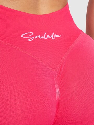 Smilodox Slimfit Leggings 'Silvia' in Pink