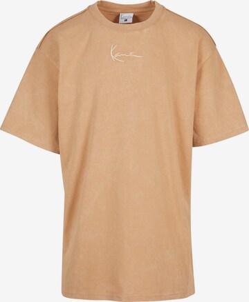 T-Shirt Karl Kani en beige : devant