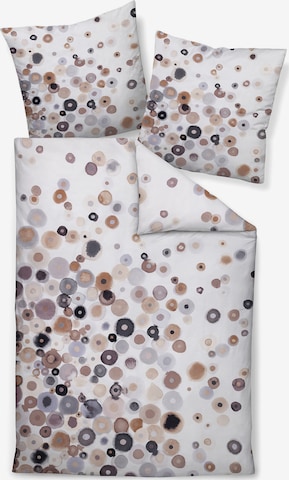 Housse de couette JANINE en blanc : devant