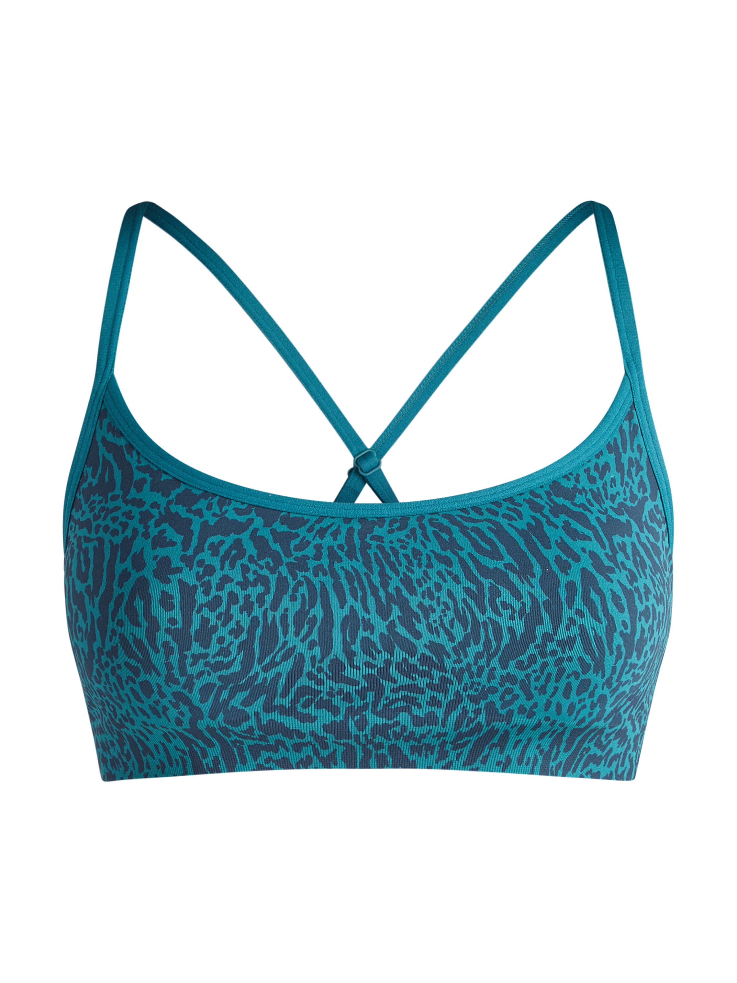 Fabletics Bra 'SLEEK SEAMLESS STRAPPY LOW IMPACT BRA' in Petrol, Item view