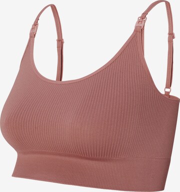 Bustier Soutien-gorge d’allaitement 'Mira' Noppies en marron : devant