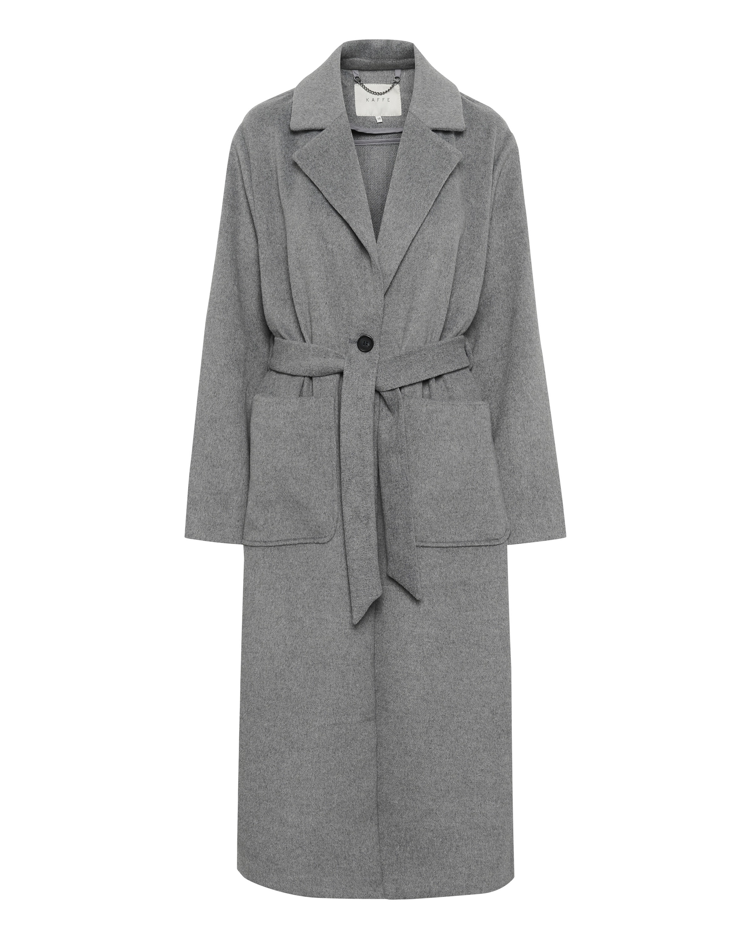 Kaffe Wintermantel in Grau: Vorderseite
