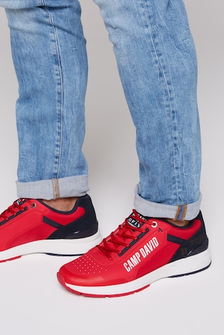 CAMP DAVID Sneakers 'Power' in Red: front
