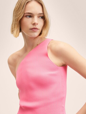 Top in maglia 'TOBOGAN' di MANGO in rosa