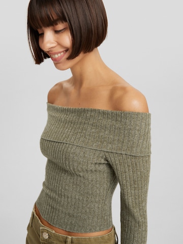 Bershka Sweater in Green