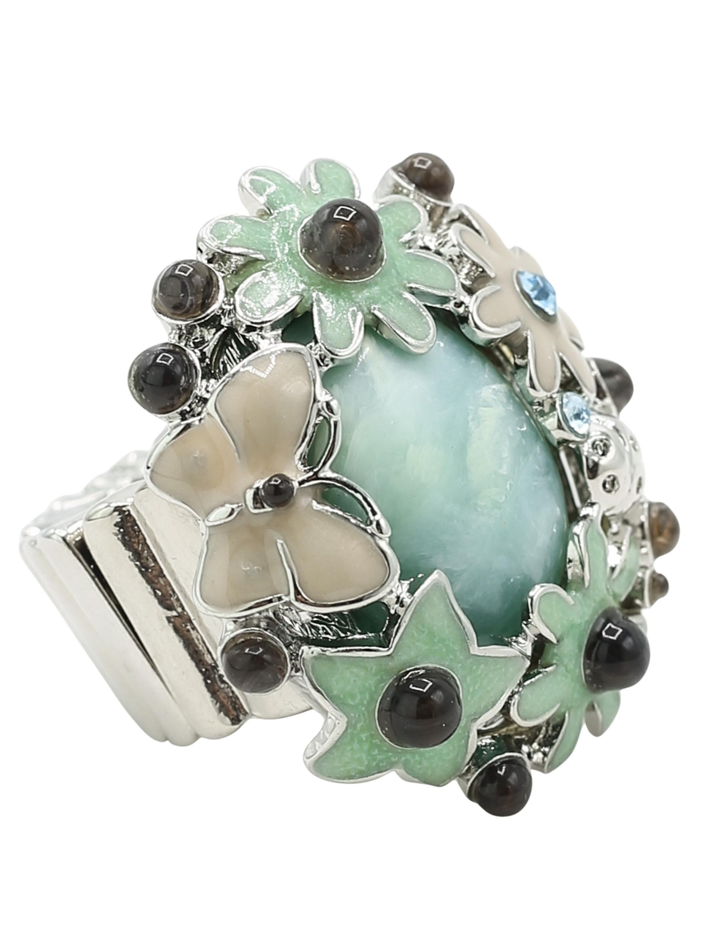 COLLEZIONE ALESSANDRO Ring 'Frühlingsgefühl' in Blue: front