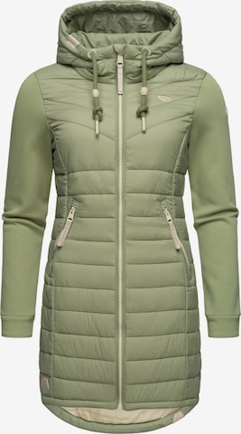 Ragwear Демисезонное пальто в Зеленый: спереди