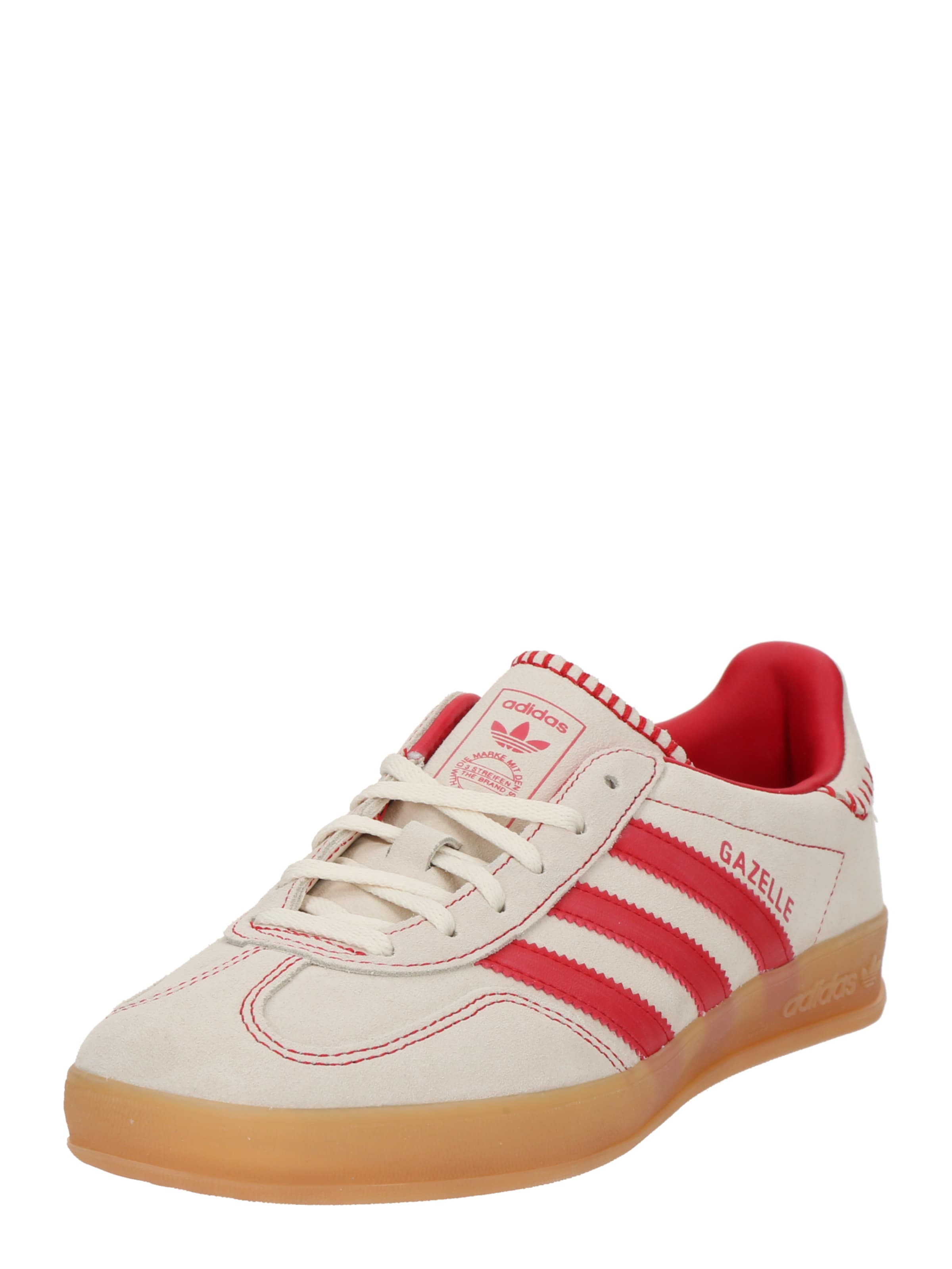 sarkans ADIDAS ORIGINALS Zemie brīvā laika apavi 'GAZELLE': no priekšpuses