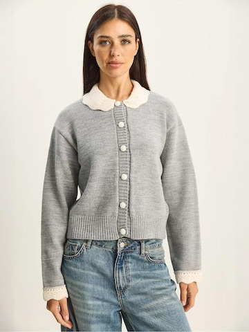 Bianco Lucci - Casaco de malha em cinzento: frente