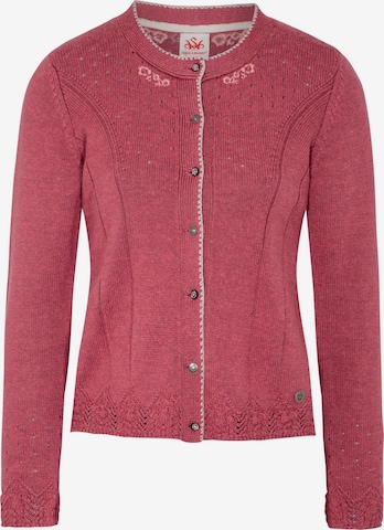 SPIETH & WENSKY Knit Cardigan 'Arianna' in Pink: front