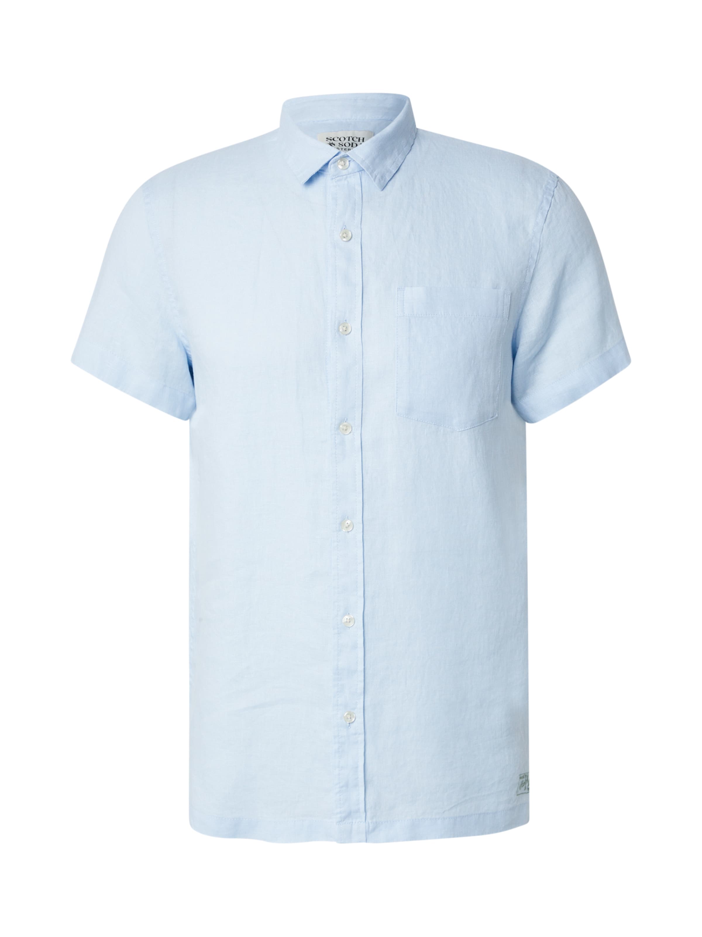 SCOTCH & SODA Rovný strih Košeľa - Modrá: predná strana