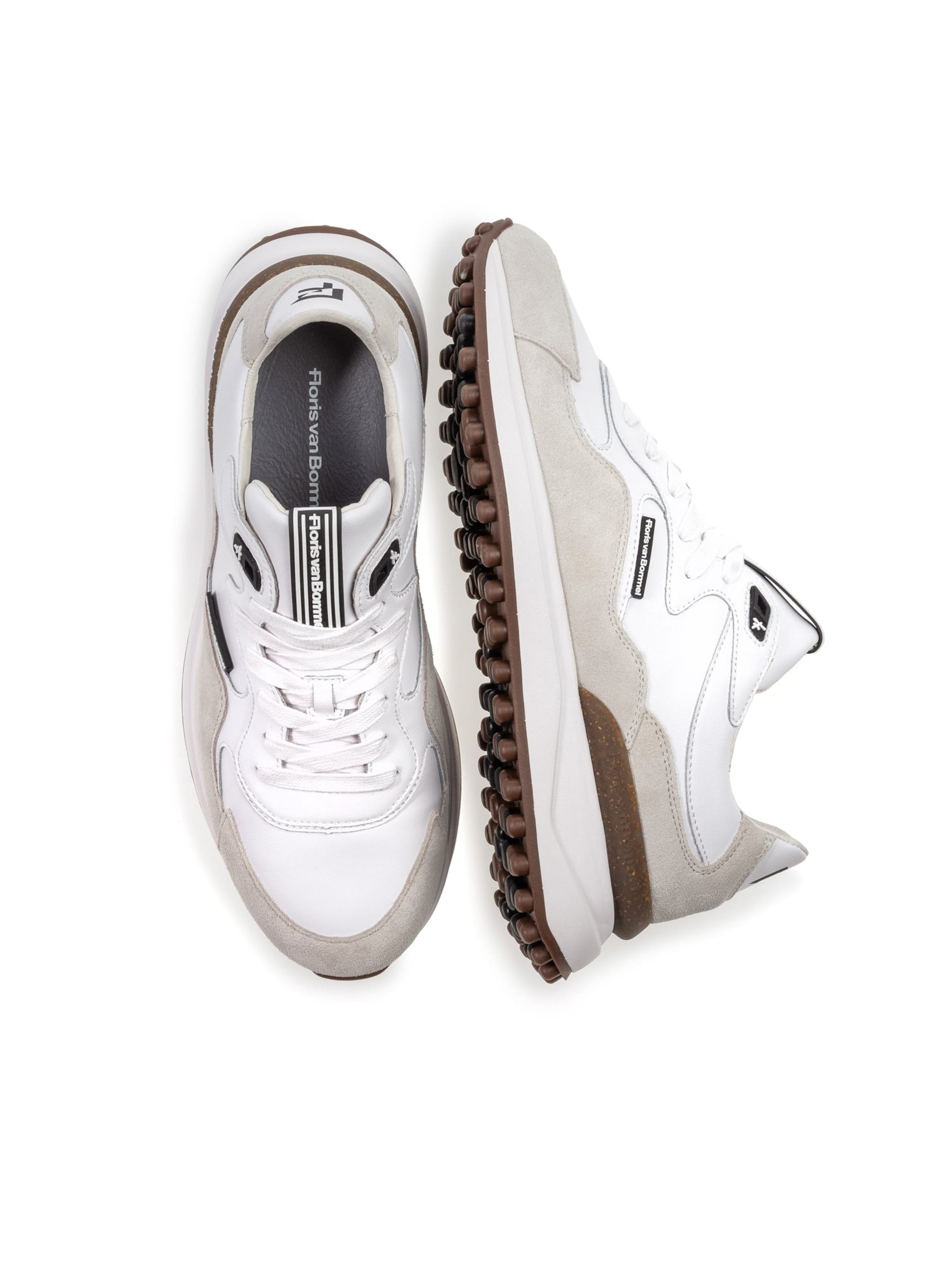 Floris van Bommel Platform trainers 'Noppi 50.' in White