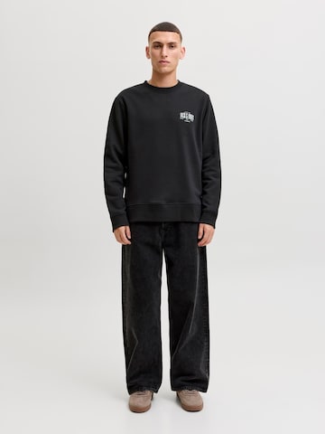 JACK & JONESSweater majica 'JJAERO' - crna boja