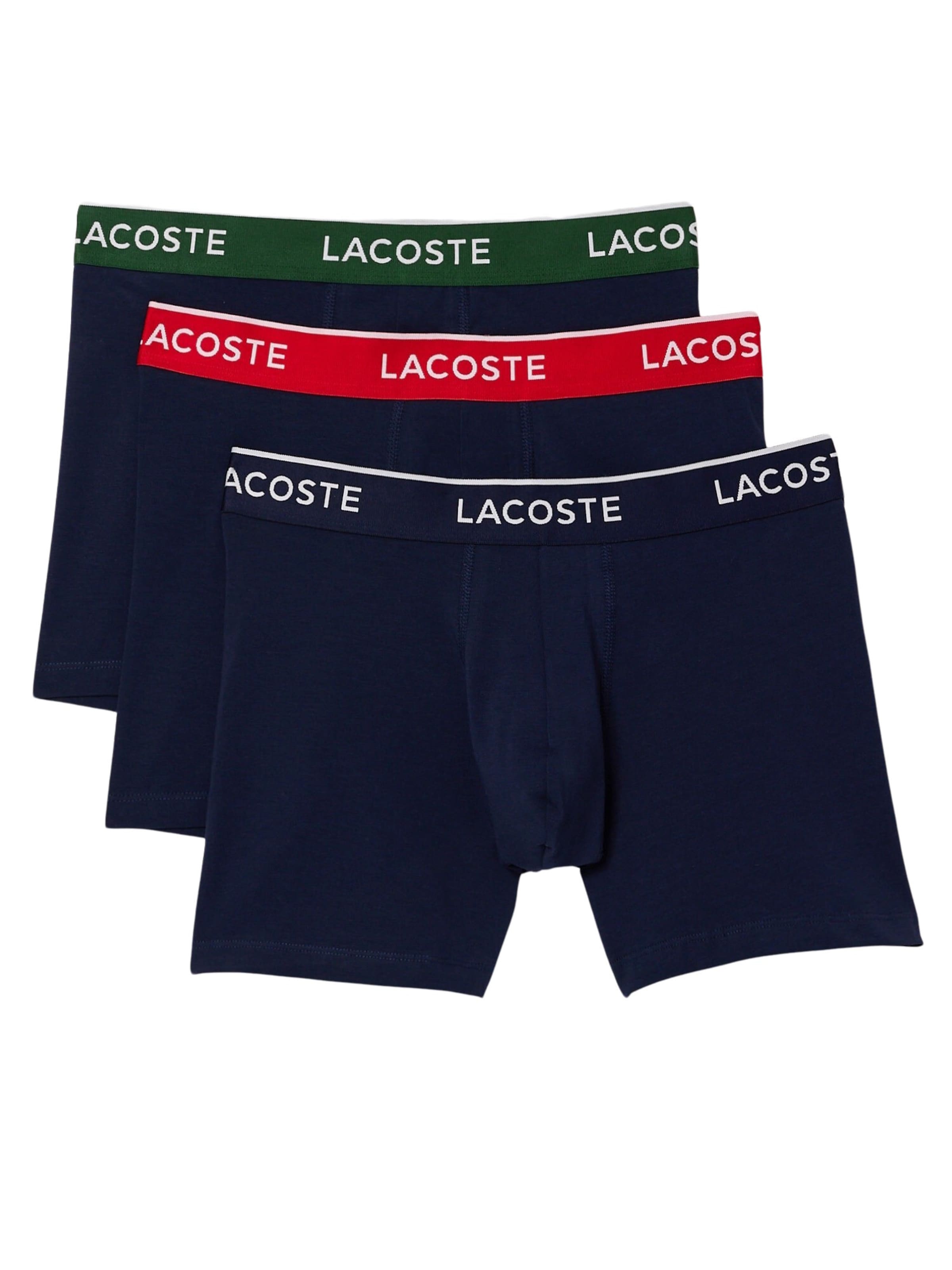 LACOSTE - Calzoncillo boxer en azul: frente