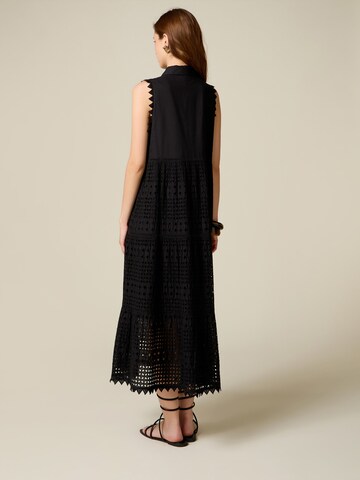 oltre - Vestido camisero en negro