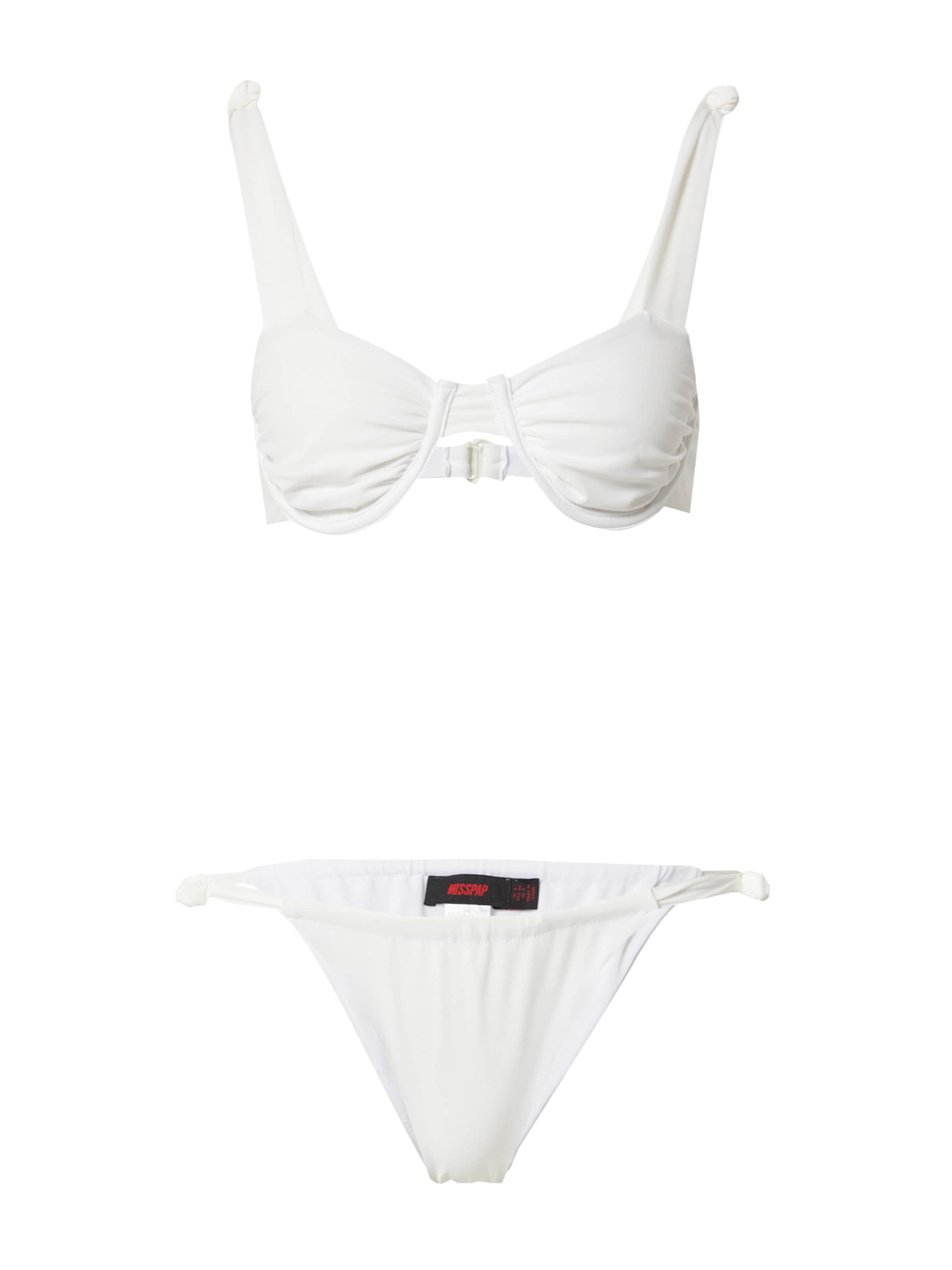 Misspap T-shirt Bikini i vit: framsida