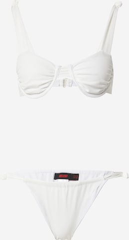 Misspap T-skjorte Bikini i hvit: forside