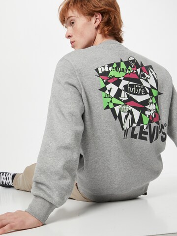 LEVI'S ® Sweatshirt 'Standard Graphic Crew' in Grijs