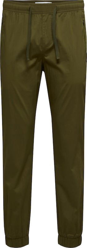 SELECTED HOMME Tapered Hose in Oliv