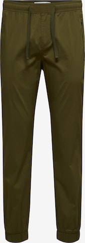 Pantalon SELECTED HOMME en vert : devant