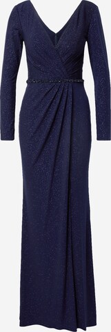 mascara Evening Dress 'SLEEVED' in Blue: front