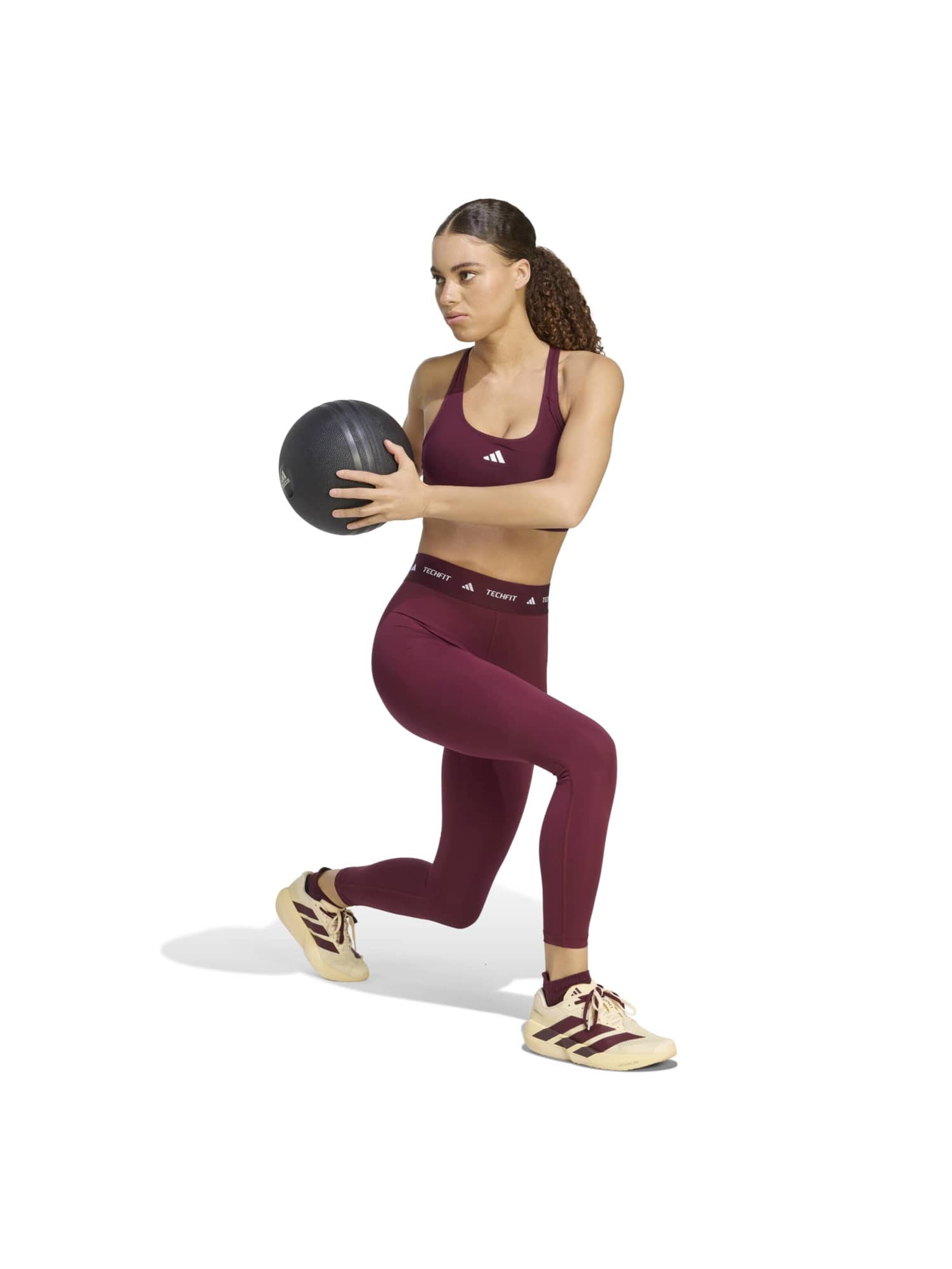 ADIDAS PERFORMANCE Skinny Spodnie sportowe w kolorze brązowy